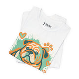 English Bulldog Tee, Cozy TShirt, Gift for Pet Owners, Trending Cute Animal Top, Cute Dog Tshirt