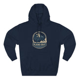 Adventurous Fleece Hoodie for Outdoor Enthusiasts, Cozy Horse and Bison Hoodie, Graphic Hoodie, Gifts for Nature Lovers, Comfortable Apparel