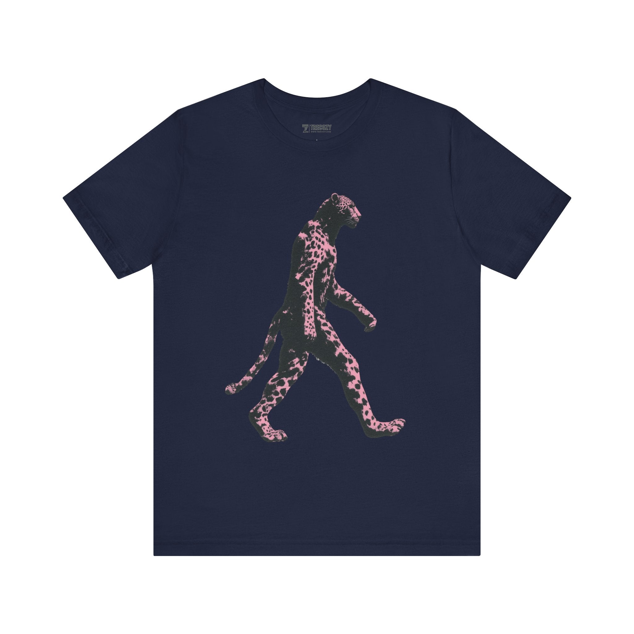 Pink Panthera Walk – Bold Leopard-Inspired T-Shirt, Fierce Urban Jungle Graphic Tee, Bold Animal Print Shirt