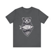 Bear with Fish – Woodland Animal T-Shirt, Nature-Inspired Graphic Tee