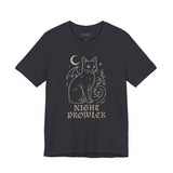 Night Prowler Cat Tee, Cozy TShirt, Gift for Pet Owners, Trending Cute Animal Top, Cute Reptile Tshirt