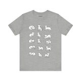 Multiple Cats Playing Tee, Cozy Cat Lover Shirt, Gift for Pet Owners, Cute Animal Top, Cat with Flowers