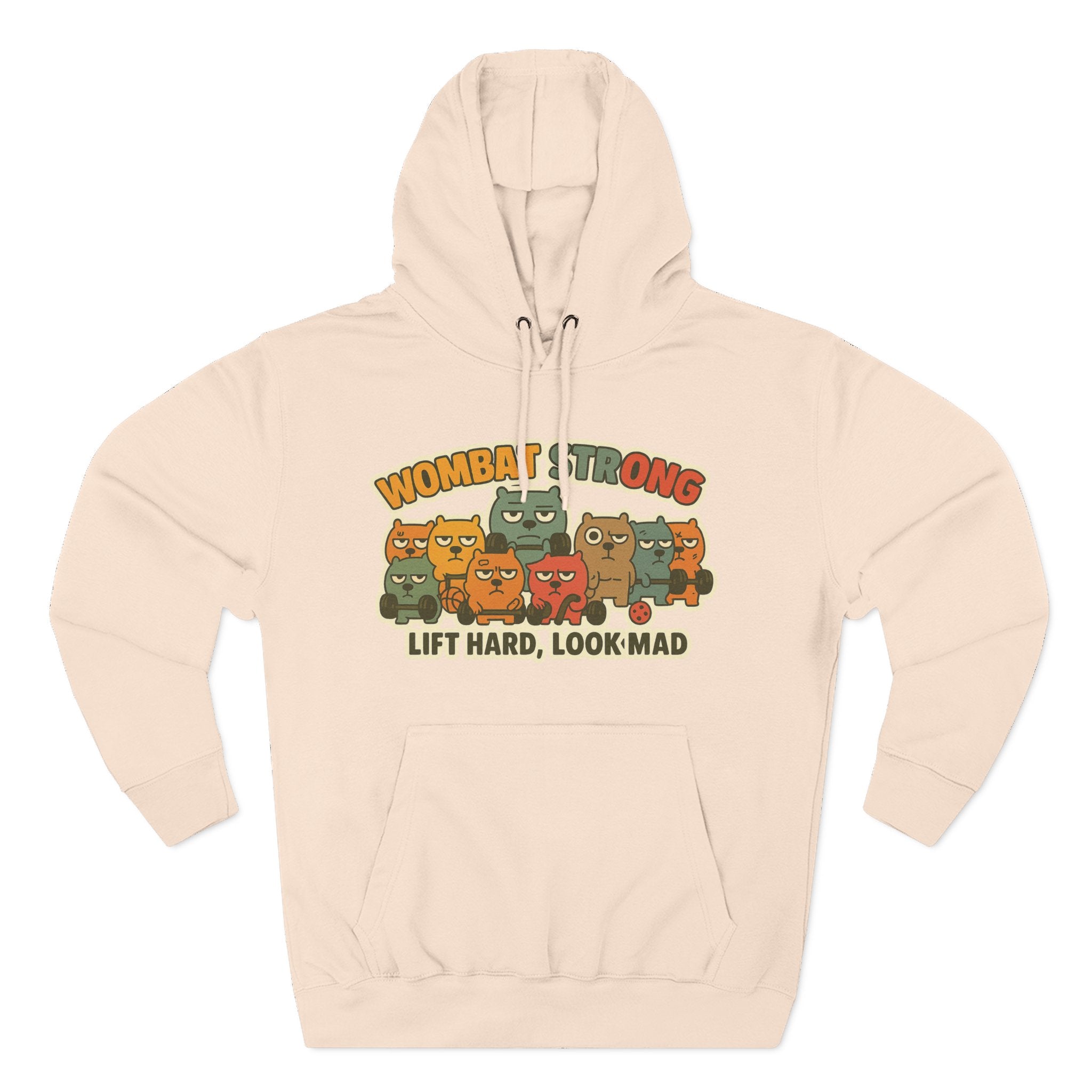 Lift Hard Look Mad Adorable Fleece Hoodie, Cozy Sweatshirt, Relaxed Apparel, Gift for Friends, Casual Wear, Chill Hoodie
