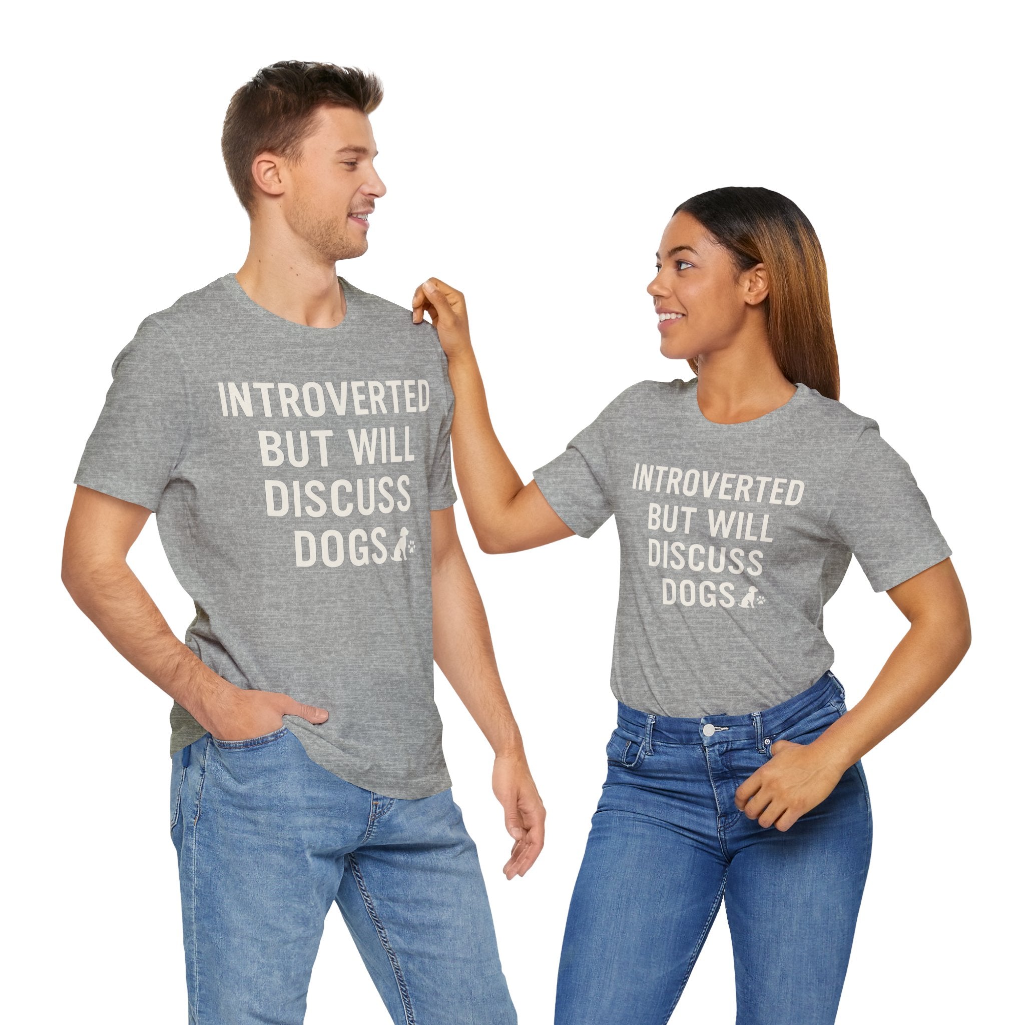 Introverted Dog Lover Tee, Funny Animal Shirt, Pet Lover Gift, Introvert Humor, Birthday Gift for Dog Owners