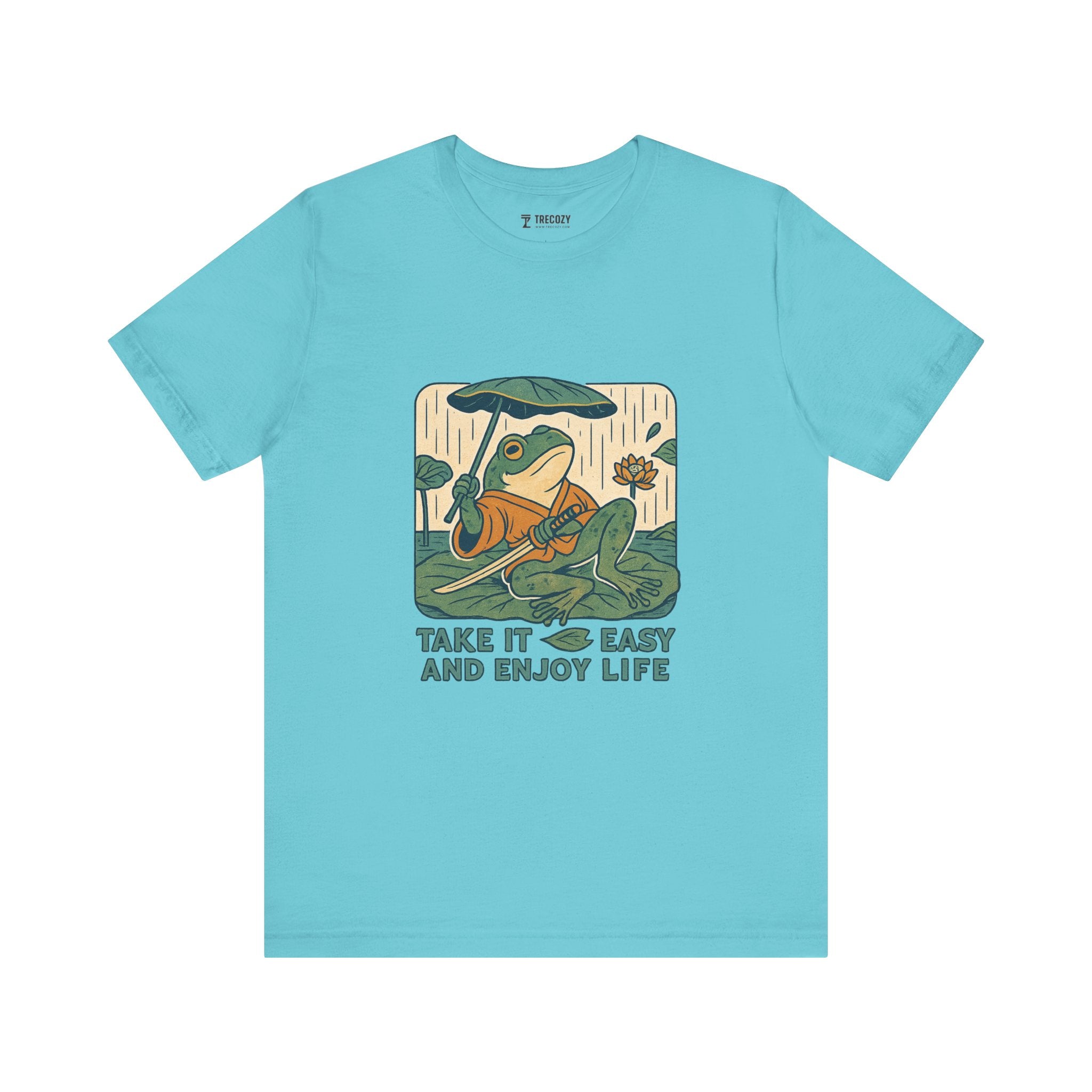 Frog Tee - Chill Ukyo-e Frog Style Japanese Art Unisex Jersey Short Sleeve Tee