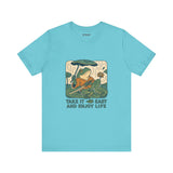 Frog Tee - Chill Ukyo-e Frog Style Japanese Art Unisex Jersey Short Sleeve Tee