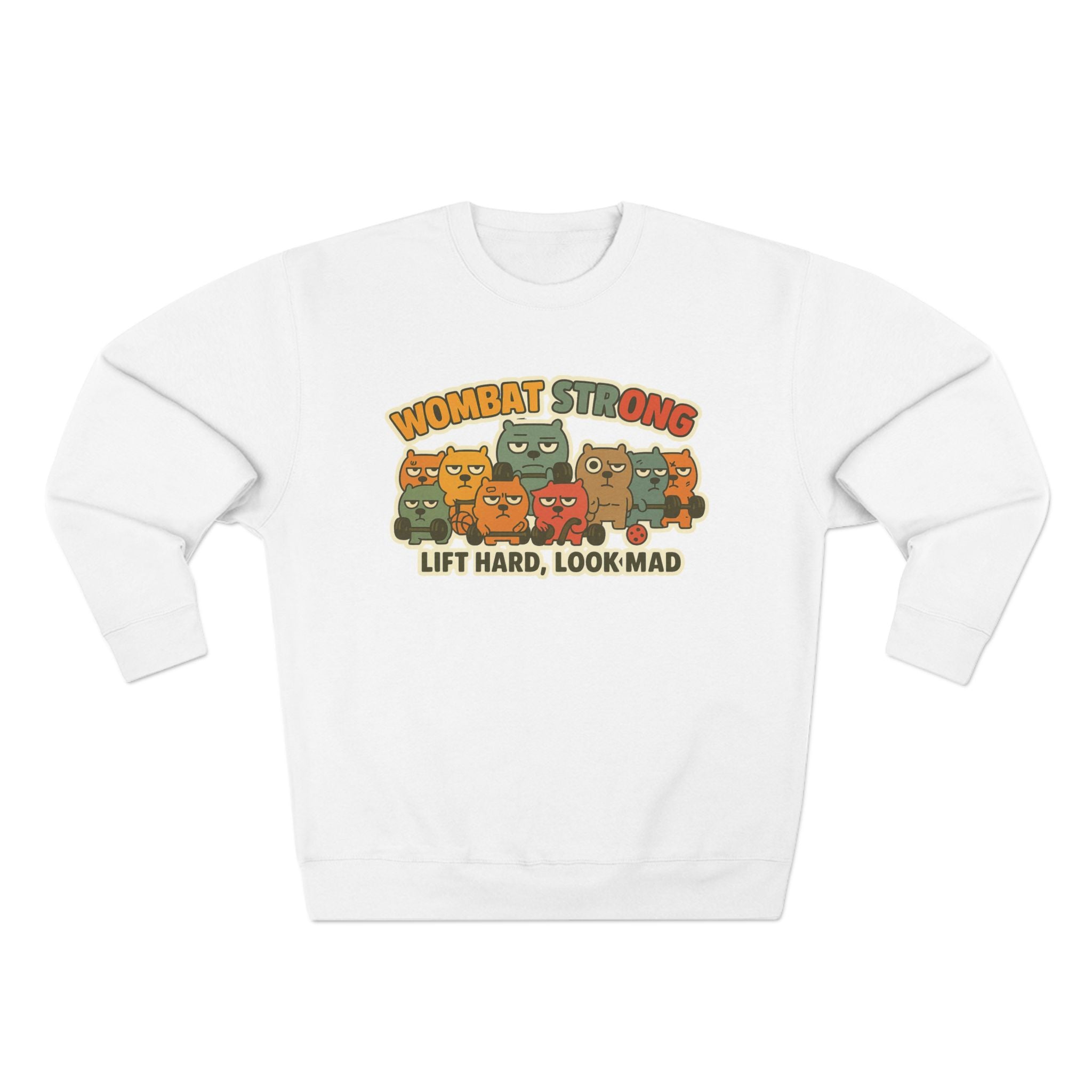 Wombat Strong Unisex Crewneck Sweatshirt - Perfect for Sports Fans, Gifts, and Casual Wear