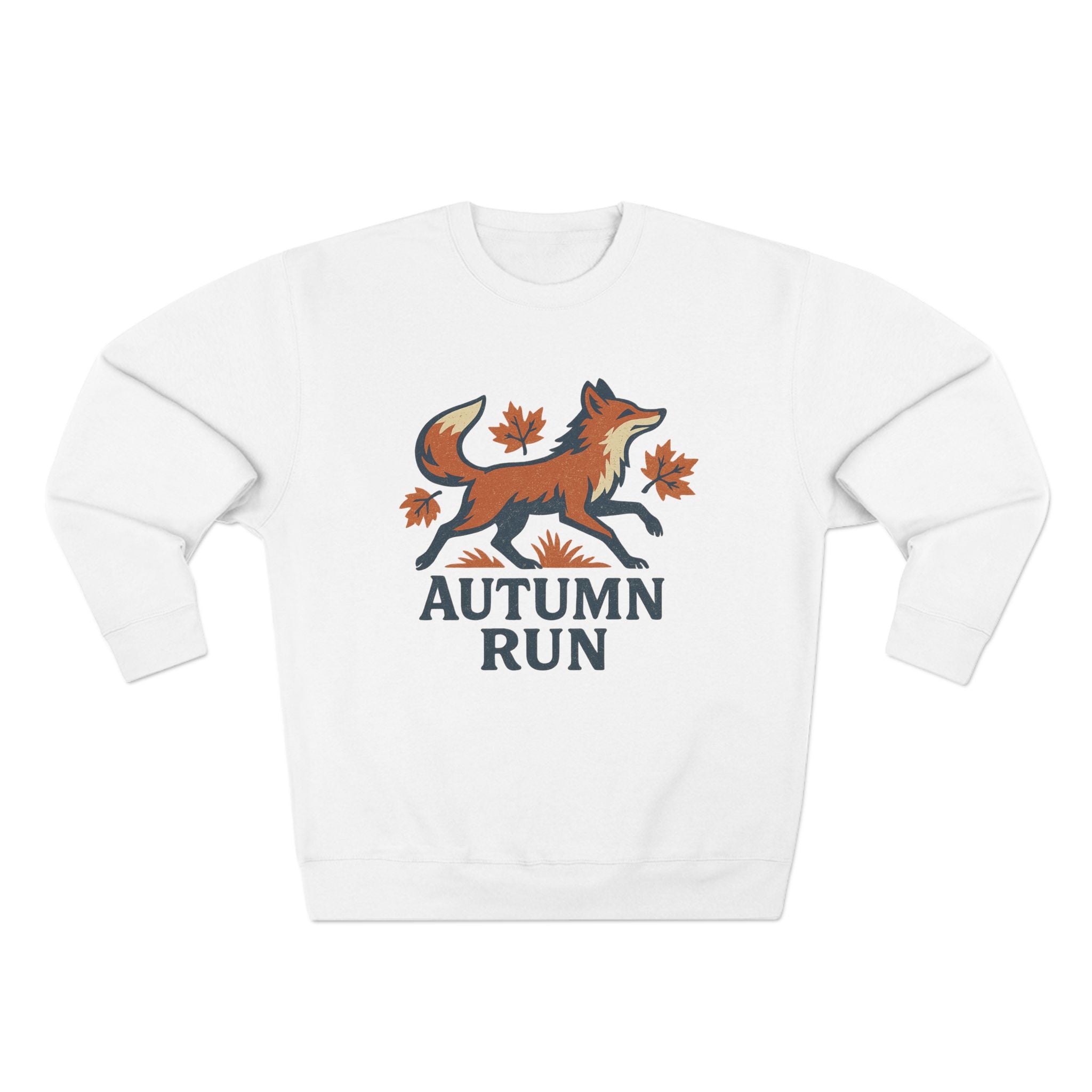 Autumn Run Fox Unisex Crewneck Sweatshirt | Cozy Fall Fashion, Gift for Nature Lovers, Perfect for Outdoors & Running, Seasonal Apparel