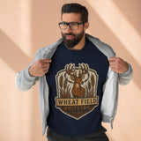 Wheat Field Whitetail Deer Sweatshirt - Unisex Cozy  Crewneck, Fall Fashion, Nature Lover Apparel, Casual Style