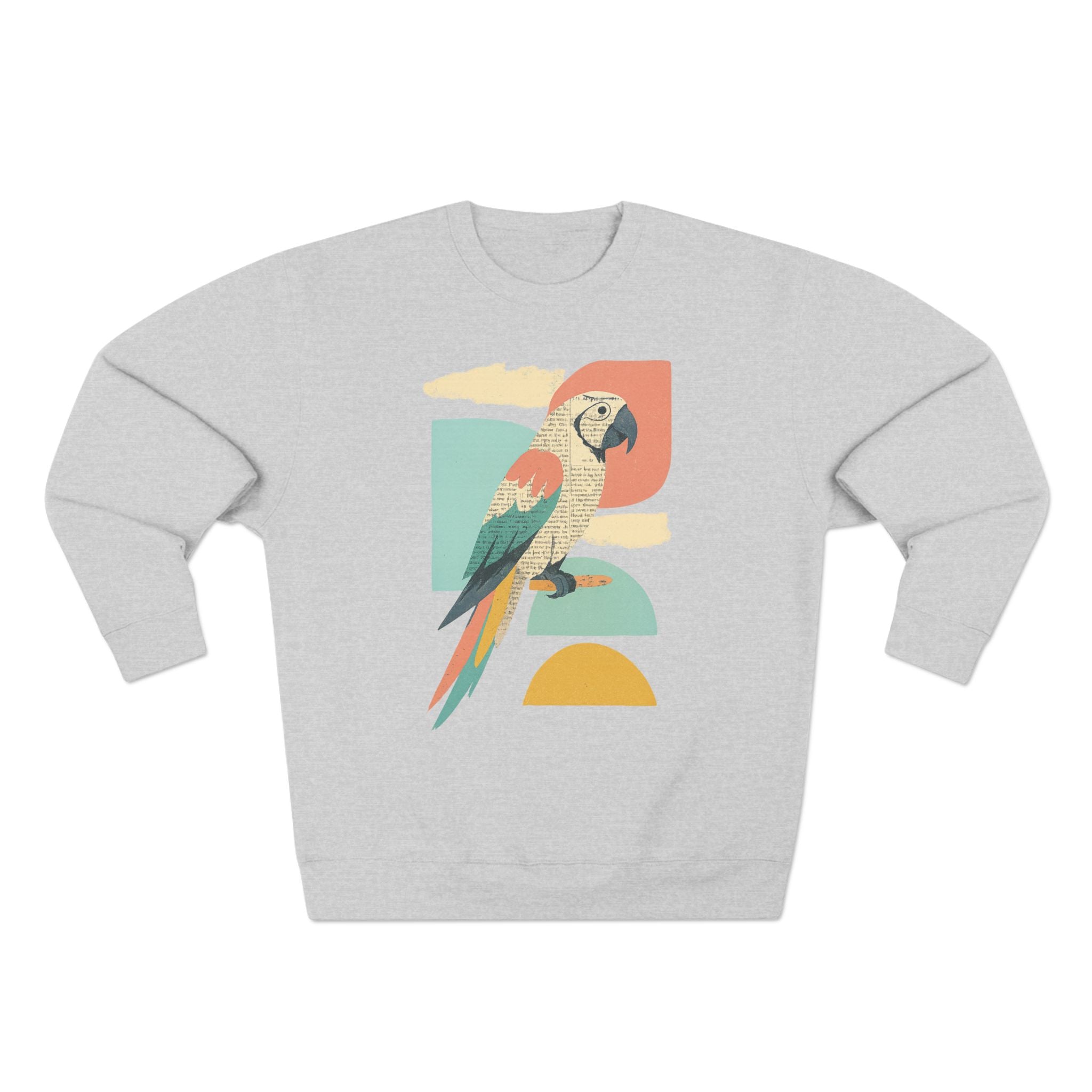 Tropical Parrot Sweatshirt, Cozy Crewneck for Bird Lovers, Casual Wear, Vacation Vibes, Unisex Fashion, Gift for Animal Enthusiasts