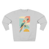 Tropical Parrot Sweatshirt, Cozy Crewneck for Bird Lovers, Casual Wear, Vacation Vibes, Unisex Fashion, Gift for Animal Enthusiasts