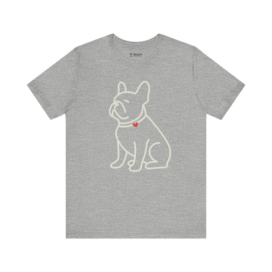 French Bulldog Dog Tee, Cozy TShirt, Gift for Pet Owners, Trending Cute Animal Top, Cute Dog Tshirt