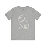 French Bulldog Dog Tee, Cozy TShirt, Gift for Pet Owners, Trending Cute Animal Top, Cute Dog Tshirt