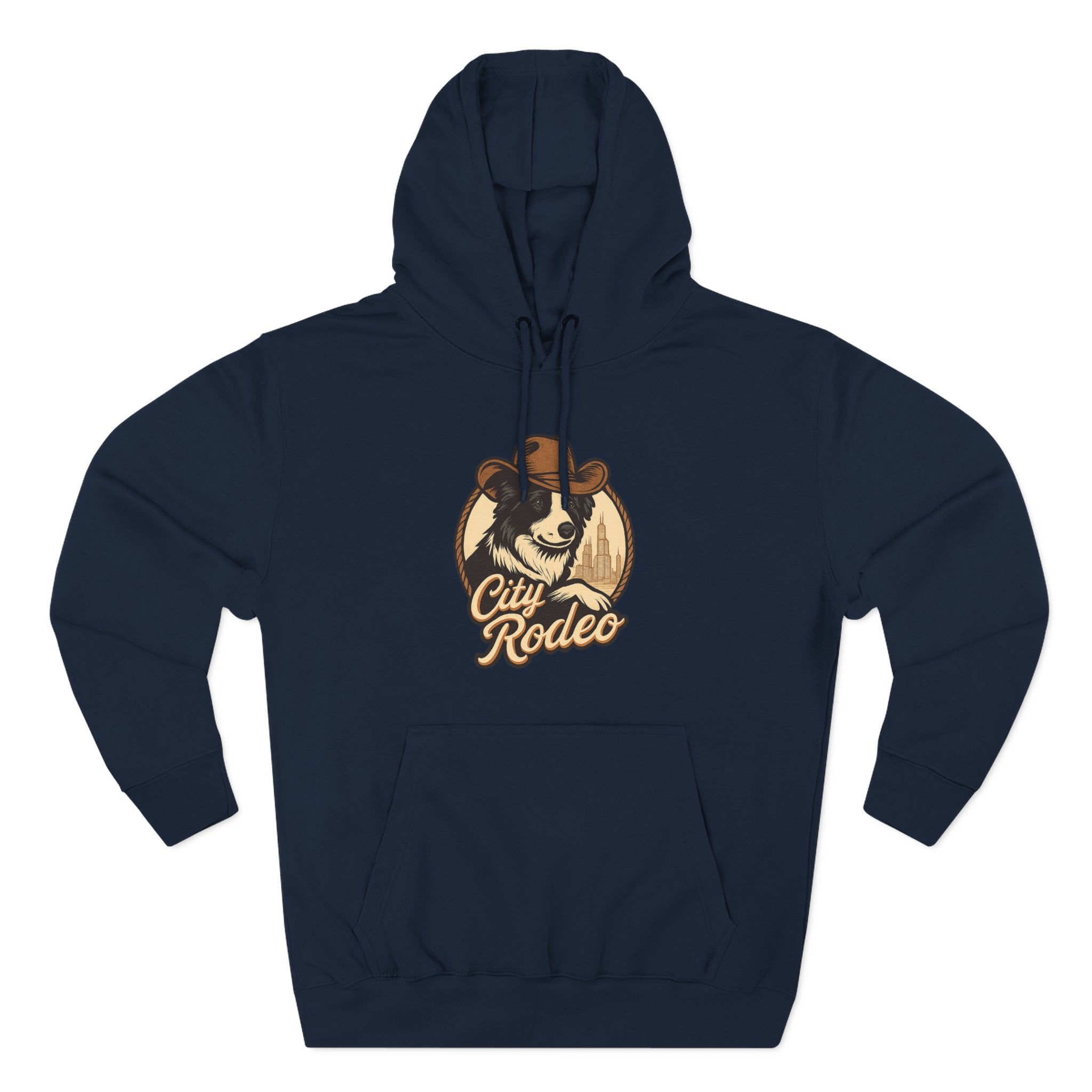 City Rodeo Fleece Hoodie, Cozy Sweatshirt, Relaxed Apparel, Gift for Friends, Casual Wear, Summer Vibes, Chill Hoodie