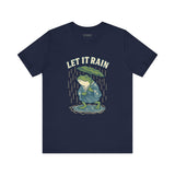 Ukyo-e Double Frog Tee - Let It Rain Happy, Ukyo-e Cozy TShirt, Gift, Trending Cute Animal Top, Cute Frog Tshirt