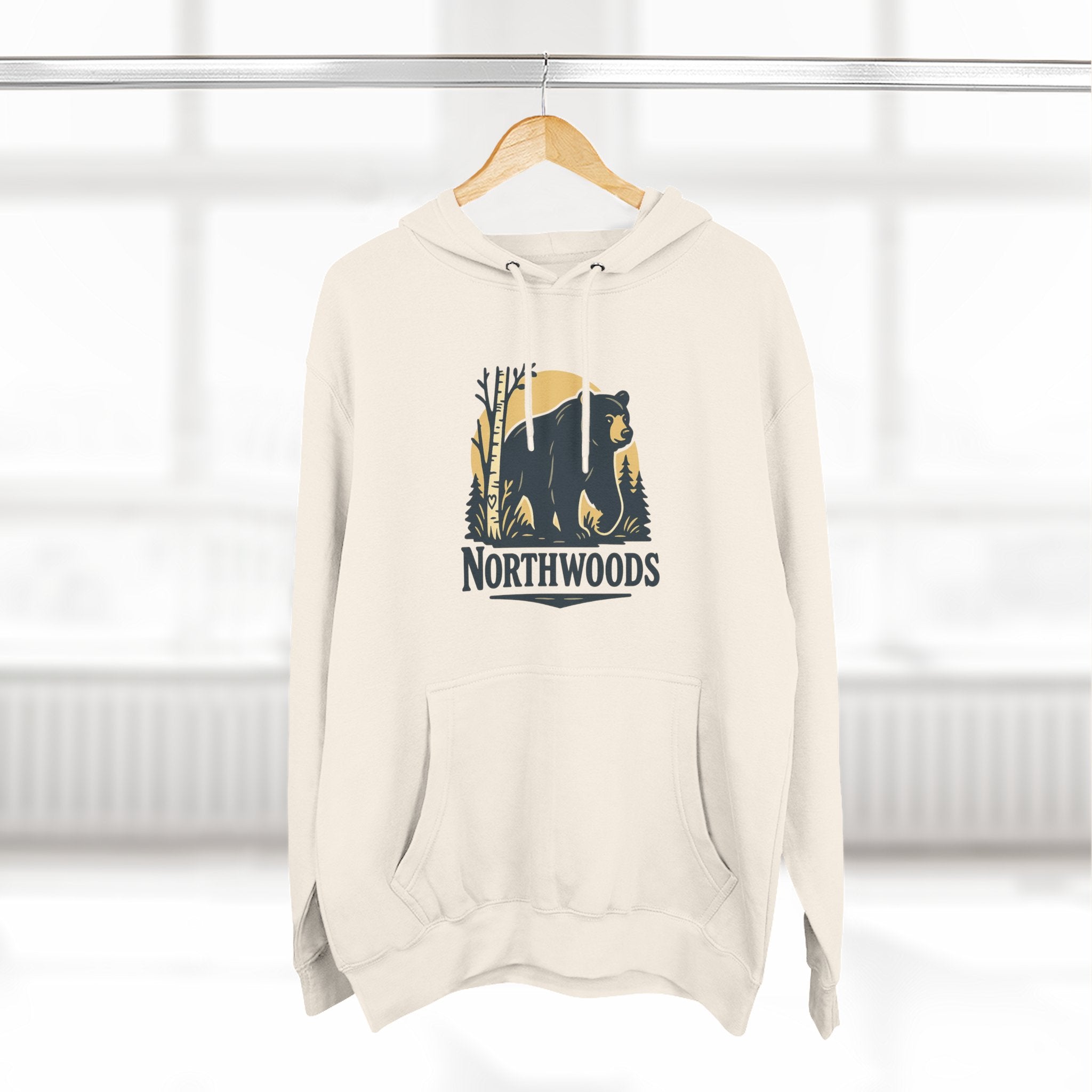 Northwoods Hoodie: Cozy, Casual Sweatshirt for Outdoor Enthusiasts, Fall Fashion, Gift for Nature Lovers, Adventure Wear, Weekend Vibes