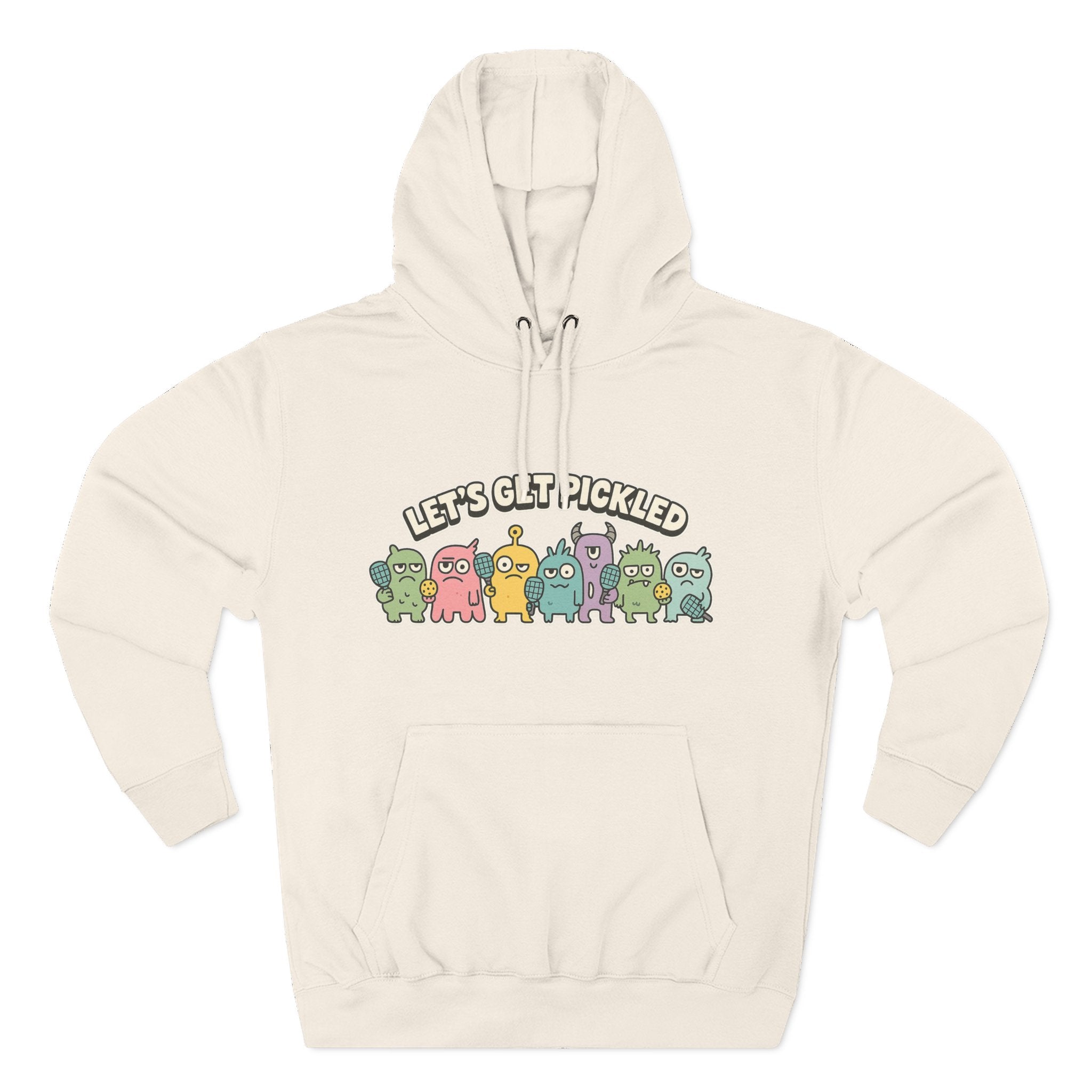 Let's get pickled Adorable Fleece Hoodie, Cozy Sweatshirt, Relaxed Apparel, Gift for Friends, Casual Wear, Summer Vibes, Chill Hoodie