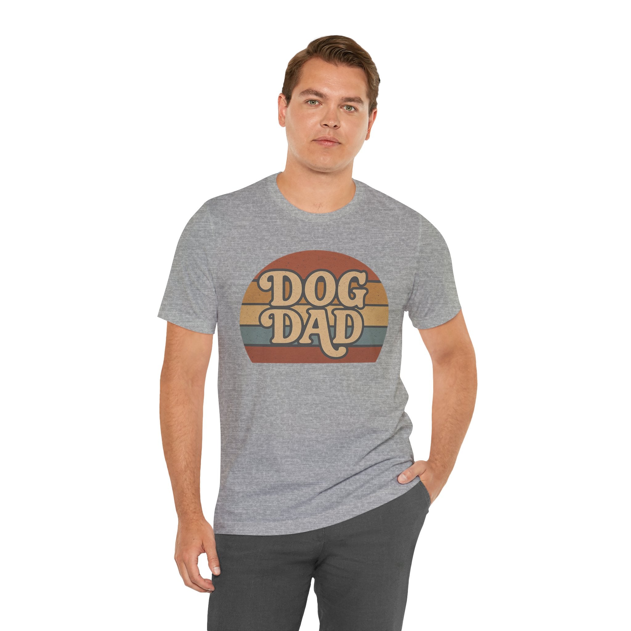 Dog Dad Retro Tee | Unisex Short Sleeve T-Shirt, Gift for Dog Lovers, Pet Dad Shirt, Casual Wear, Birthday Gift