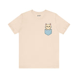 Cute Cat Pocket Tee, Cozy Cat Lover Shirt, Gift for Pet Owners, Cute Animal Top