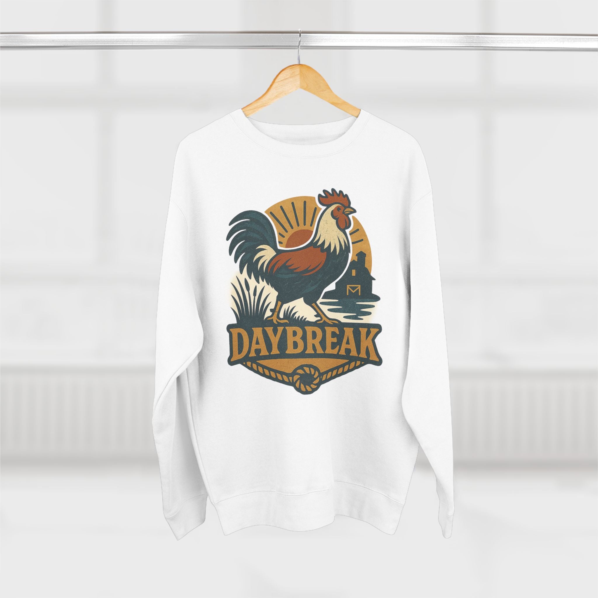 Daybreak Unisex Crewneck Sweatshirt | Cozy Fall Fashion, Gift for Nature Lovers, Perfect for Outdoors & Running, Seasonal Apparel