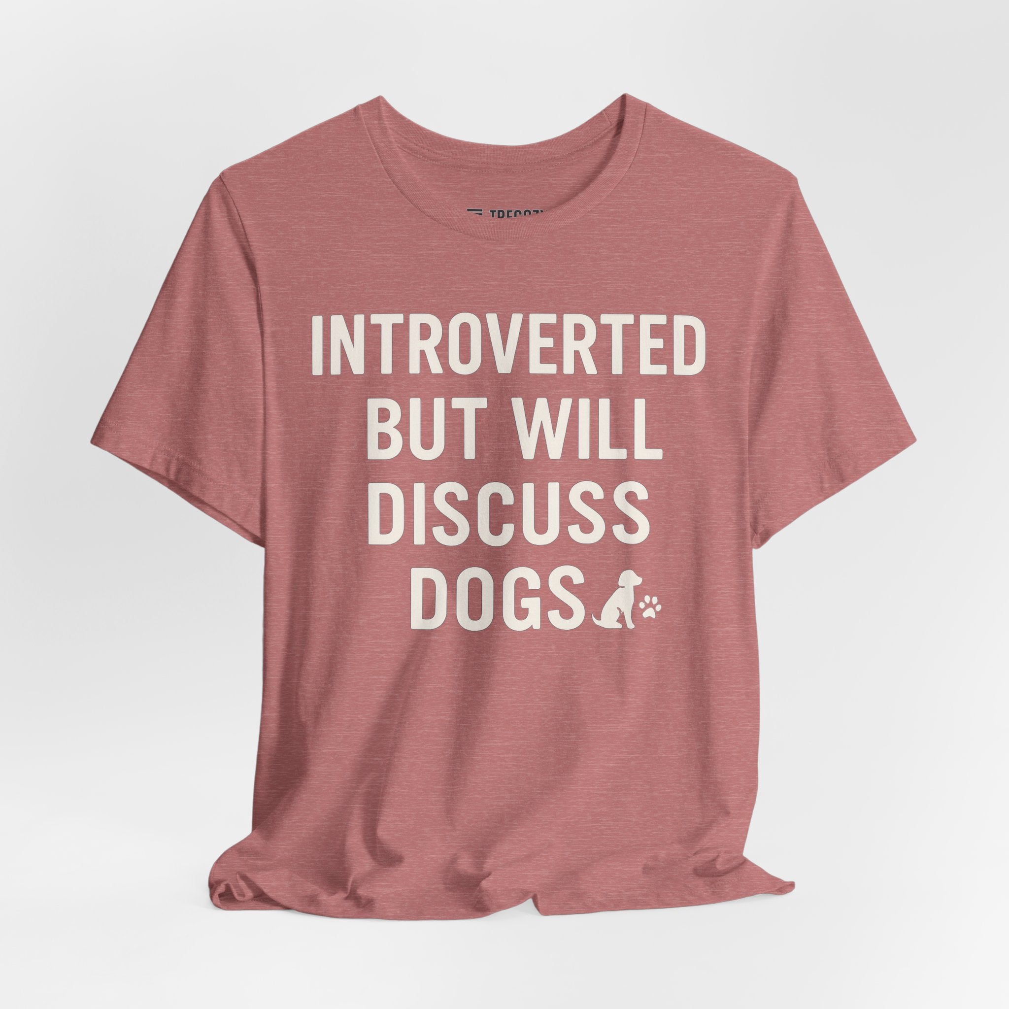 Introverted Dog Lover Tee, Funny Animal Shirt, Pet Lover Gift, Introvert Humor, Birthday Gift for Dog Owners
