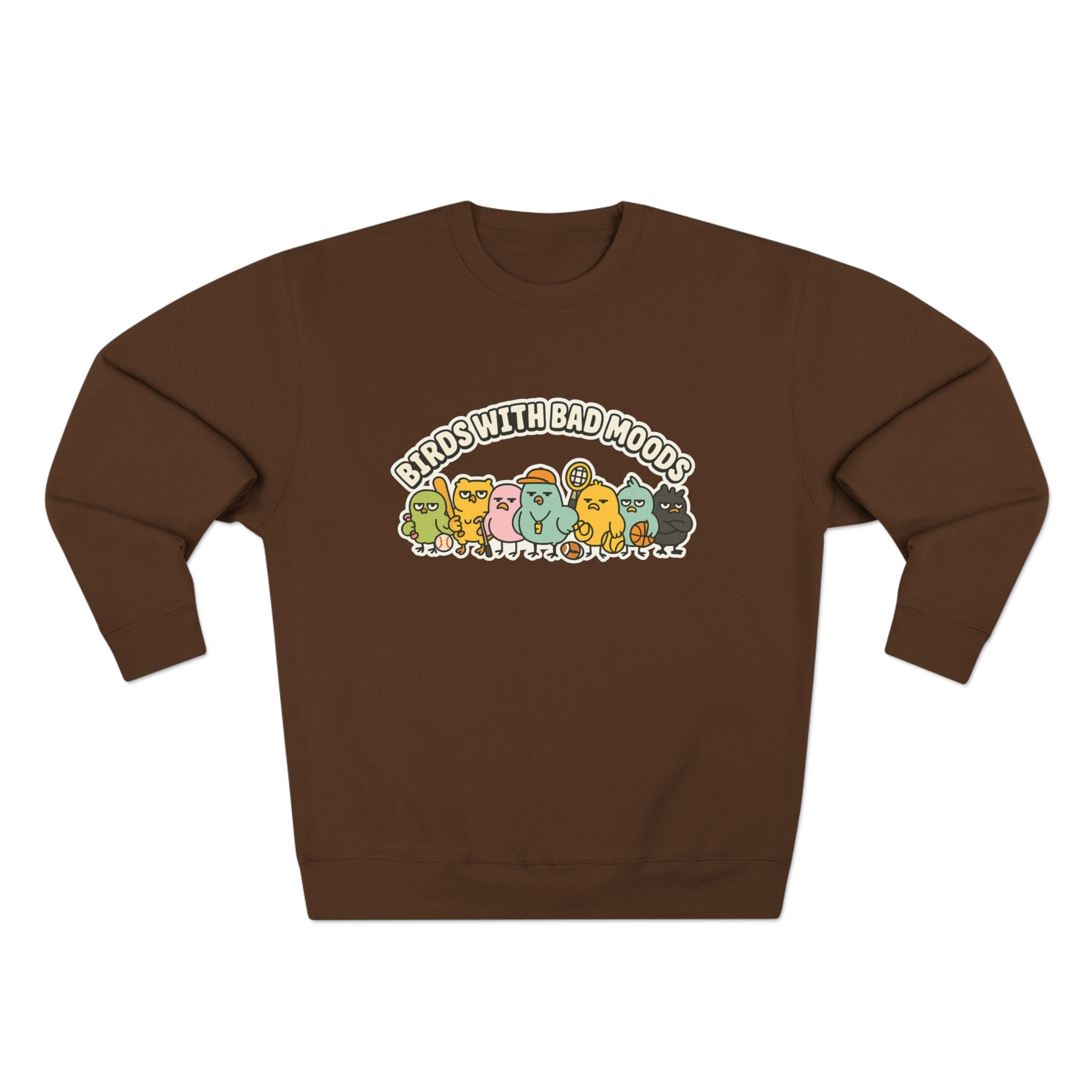Cute Bird Mood Unisex Sweatshirt, Funny Gift for Animal Lovers, Cozy Crewneck for Everyday Wear, Perfect for Birthdays, Holidays