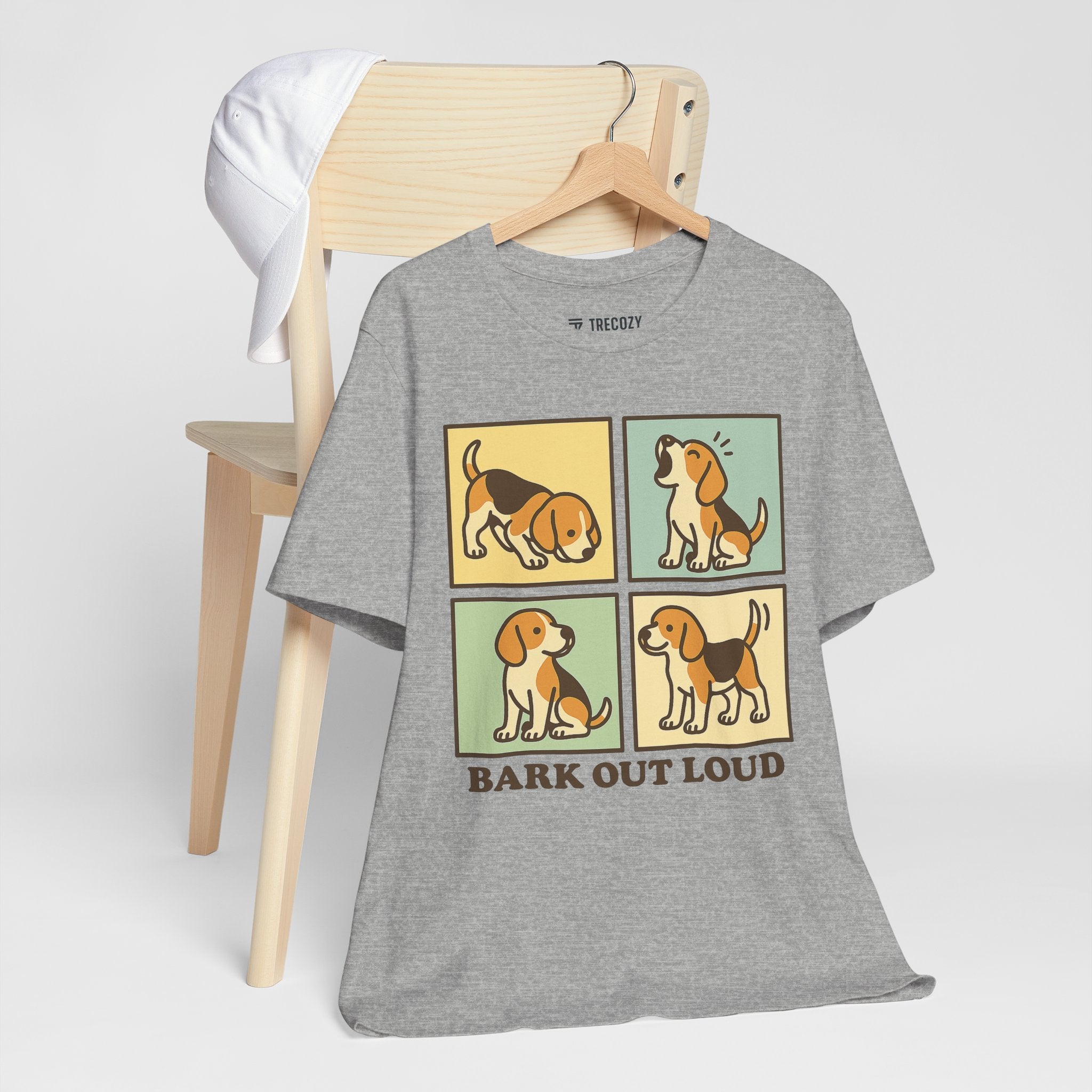 Beagle Bark Out Loud Dog Tee, Cozy TShirt, Gift for Pet Owners, Trending Cute Animal Top, Cute Dog Tshirt