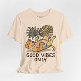 Good Vibes Only Dog Tee, Cozy TShirt, Gift for Pet Owners, Trending Cute Animal Top, Cute Dog Tshirt