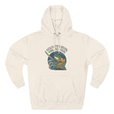 Adventure-Ready Fleece Hoodie | 'Hold the Line' Graphic | Perfect for Outdoor Enthusiasts, Gift for Dad, Casual Wear, Winter Inspired