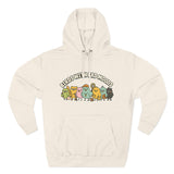 Birds with Bad Moods Adorable Fleece Hoodie, Cozy Sweatshirt, Relaxed Apparel, Gift for Friends, Casual Wear, Chill Hoodie