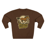 Prairie Gallop Horse Sweatshirt - Unisex Cozy  Crewneck, Fall Fashion, Halloween Gift, Nature Lover Apparel, Casual Style