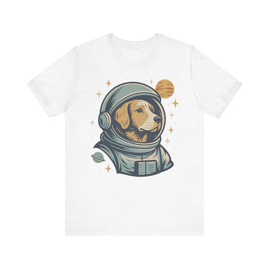 Astronaut Dog Unisex Tee | Cute Pet Lover Shirt, Dog Lover Gift, Space Themed Tee, Fun Casual Wear, Everyday Style