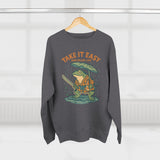 Ukiyo-e Anime Frog Sweatshirt - Unisex Cozy Crewneck, Fall Fashion, Halloween Gift, Nature Lover Apparel, Casual Style
