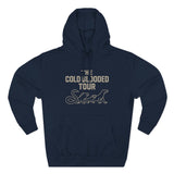 The Cold Blooded Tour Signature Fleece Hoodie - Snake, Iguana & Gecko Lovers Must-Have, Pet Parent Gift, Cozy Sweatshirt, Reptile Lover Wardrobe, Comfortable Hooded Sweatshirt
