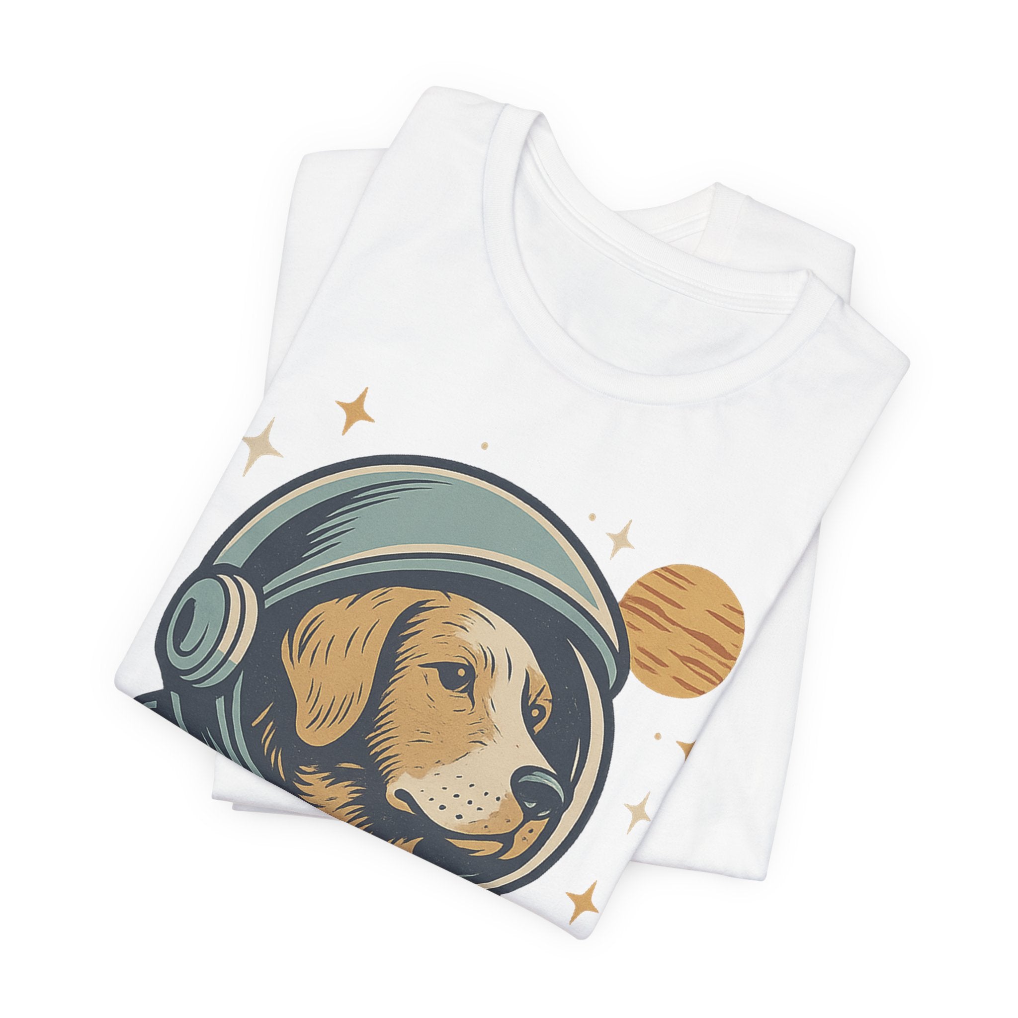 Astronaut Dog Unisex Tee | Cute Pet Lover Shirt, Dog Lover Gift, Space Themed Tee, Fun Casual Wear, Everyday Style