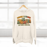 Lift Hard Look Mad Adorable Fleece Hoodie, Cozy Sweatshirt, Relaxed Apparel, Gift for Friends, Casual Wear, Chill Hoodie