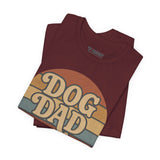Dog Dad Retro Tee | Unisex Short Sleeve T-Shirt, Gift for Dog Lovers, Pet Dad Shirt, Casual Wear, Birthday Gift