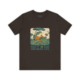 Frog Tee - Chill Ukyo-e Frog Style Japanese Art Unisex Jersey Short Sleeve Tee
