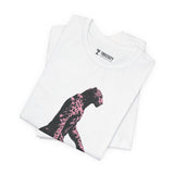 Pink Panthera Walk – Bold Leopard-Inspired T-Shirt, Fierce Urban Jungle Graphic Tee, Bold Animal Print Shirt