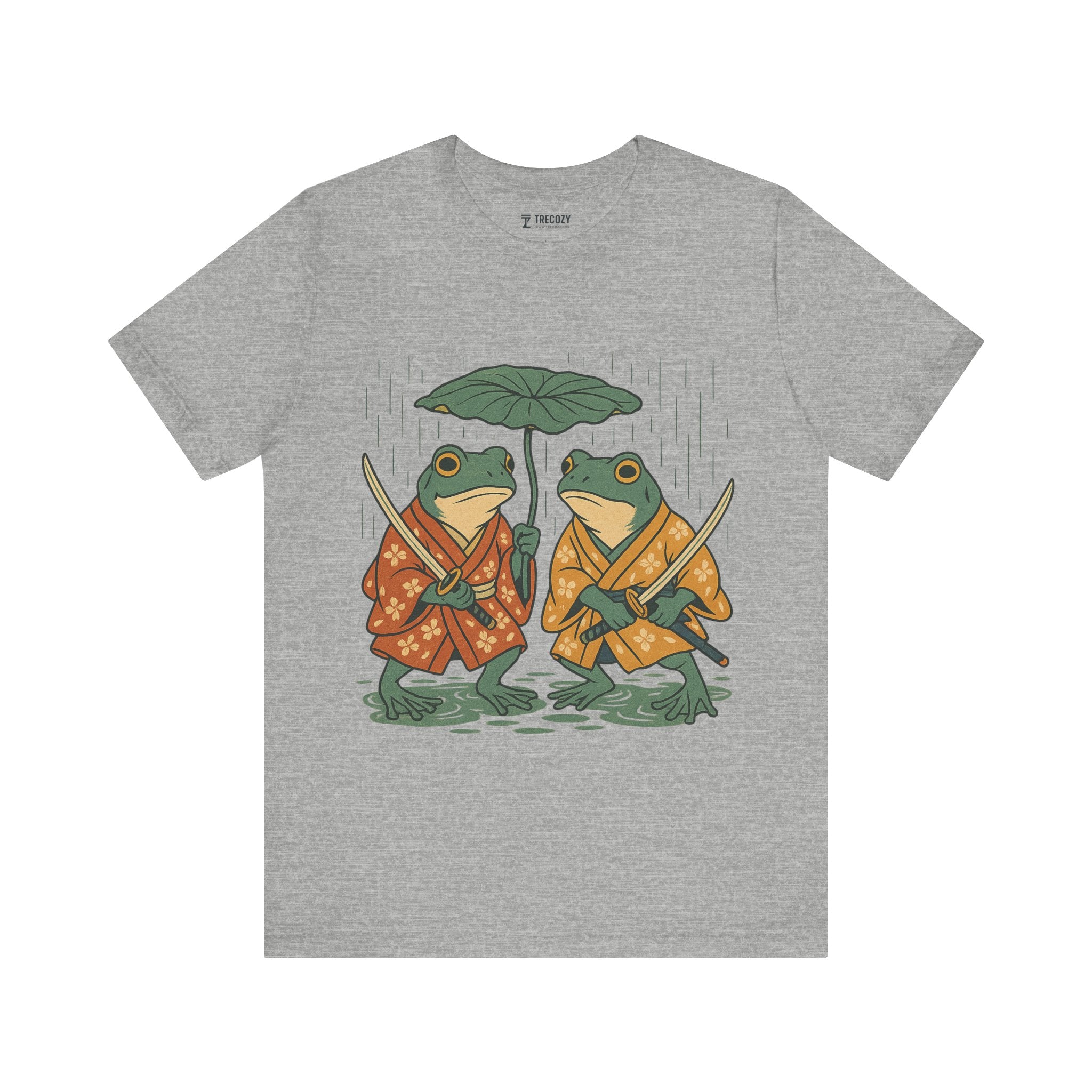 Frog Tee, Ukyo-e Cozy TShirt, Gift, Trending Cute Animal Top, Cute Frog Tshirt
