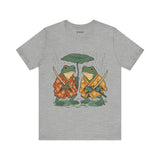 Frog Tee, Ukyo-e Cozy TShirt, Gift, Trending Cute Animal Top, Cute Frog Tshirt