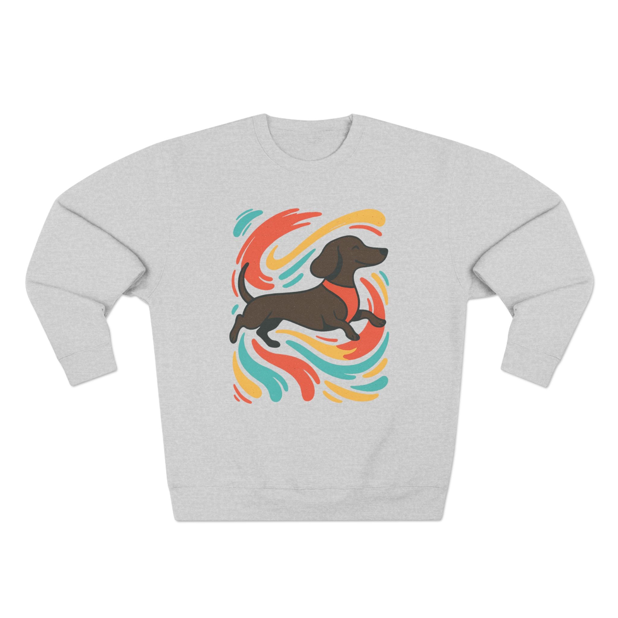 Dachshund Art Crewneck Sweatshirt | Dog Lover Gift, Cozy Sweater, Pet Lover Apparel, Cute Animal Sweatshirt, Birthday Gift