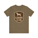 Canine Club Unisex Tee, Dog Lover Shirt, Birthday Gift, Pet Parent Apparel, Casual Wear, Animal Rescue Fundraiser