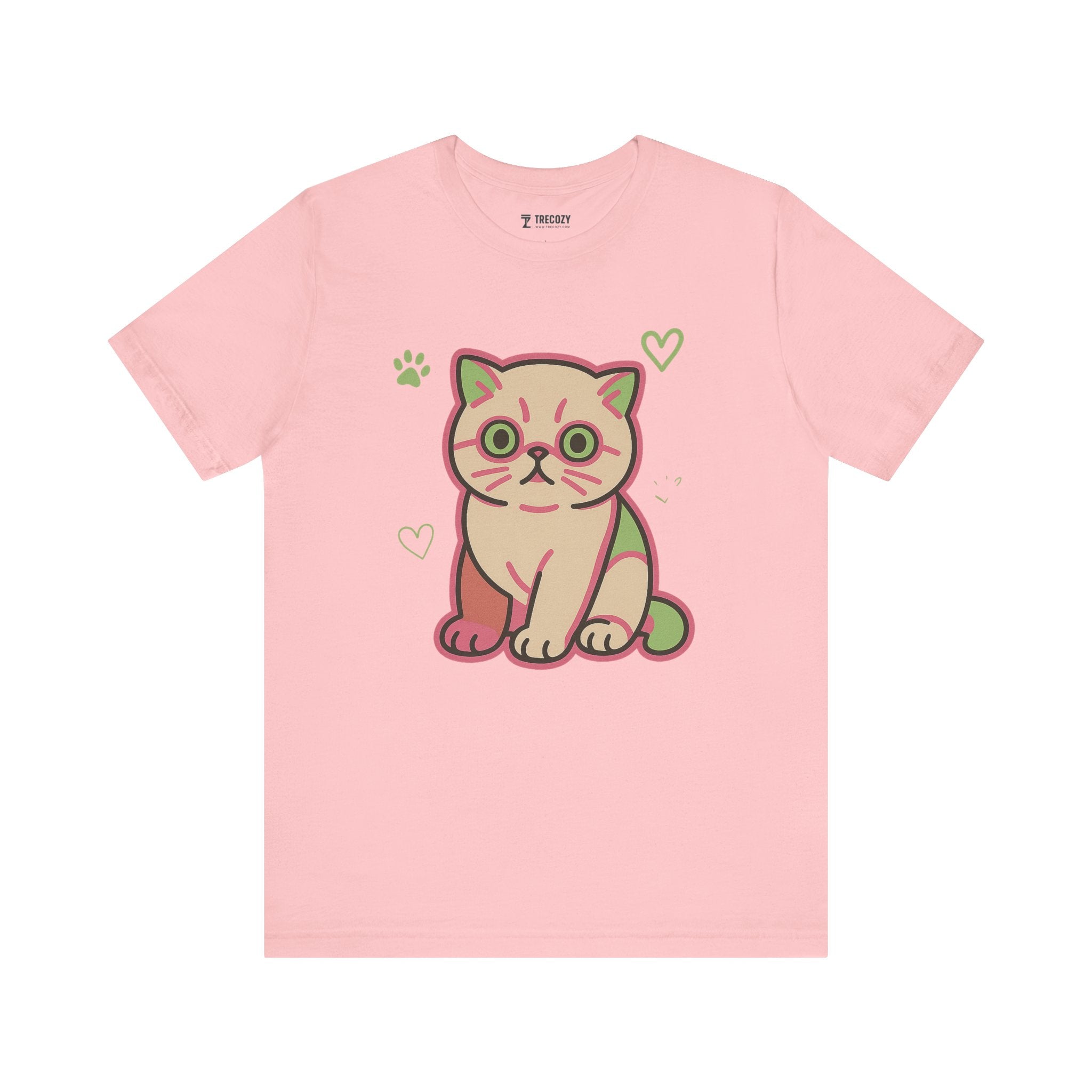 Super Cute Cat Tee, Cozy TShirt, Gift for Pet Owners, Trending Cute Animal Top, Cute Cat Tshirt