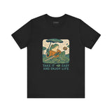 Frog Tee - Chill Ukyo-e Frog Style Japanese Art Unisex Jersey Short Sleeve Tee