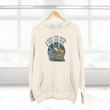 Adventure-Ready Fleece Hoodie | 'Hold the Line' Graphic | Perfect for Outdoor Enthusiasts, Gift for Dad, Casual Wear, Winter Inspired