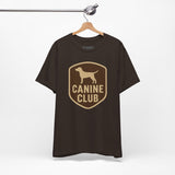 Canine Club Unisex Tee, Dog Lover Shirt, Birthday Gift, Pet Parent Apparel, Casual Wear, Animal Rescue Fundraiser