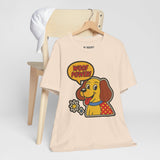 Woof Power Unisex Tee, Dog Lover Shirt, Fun Graphic Tee, Pet Owner Gift, Cartoon Dog T-Shirt, Animal Lover Apparel