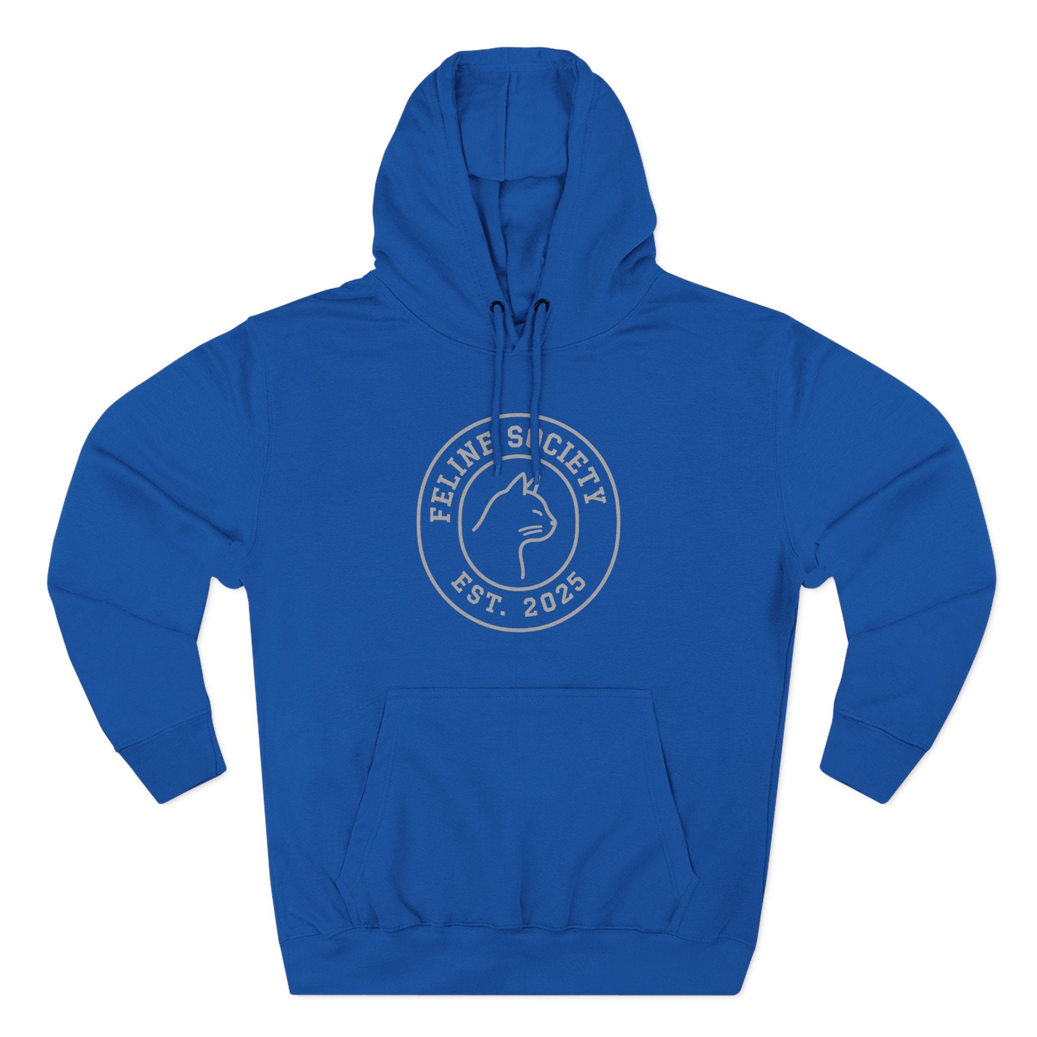 Feline Society Signature Fleece Hoodie - Pet Parent Gift, Cozy Cat Hoodies, Animal Lover Wardrobe, Comfortable Hooded Sweatshirt Musthaves