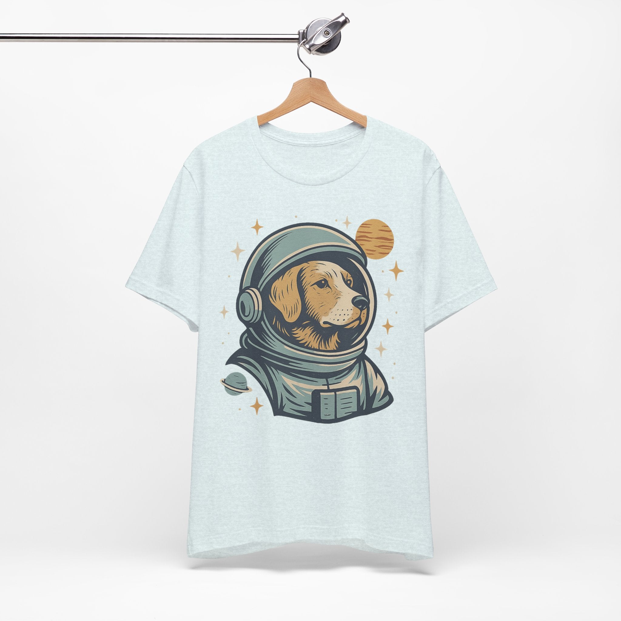 Astronaut Dog Unisex Tee | Cute Pet Lover Shirt, Dog Lover Gift, Space Themed Tee, Fun Casual Wear, Everyday Style
